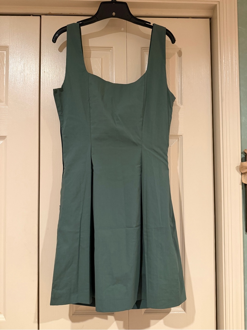LOFT Sage Green Square Neck Tank Dress